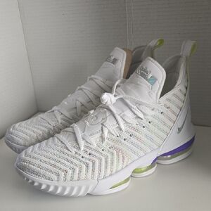 NIKE LEBRON 16 XVI "BUZZ LIGHTYEAR" WHITE-MULTI COLOR-GRAPE SZ 12 [AO2588-102]